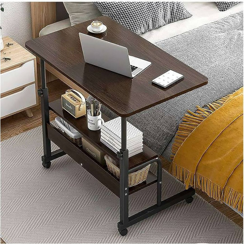 HEIGHT ADJUSTABLE DOUBLE LAYER MOVEABLE TABLE