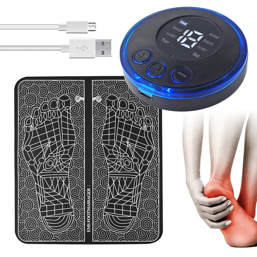 EMS FOOT MASSAGER ELECTRO MAGNETIC SYSTEM PAIN RELIEF PAD