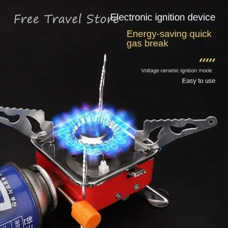 Windproof Portable gas stove with free cylinder 